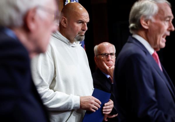 Sen. John Fetterman in hoodie