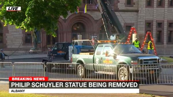 The nine-foot depiction of Schuyler may also co<em></em>ntain a time capsule with maps, coins, and other items dating from its unveiling in 1925, according to reports.</p>

<p>　　