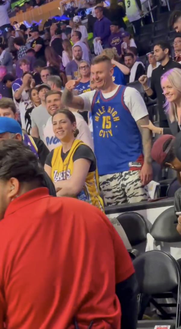 Jack Nicholson at Game 3 of the Lakers-Nuggets series on May 20, 2023.