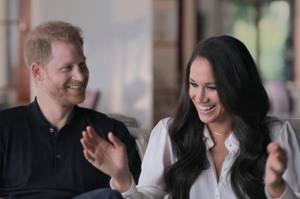 Harry and Meghan in the Netflix doc. 