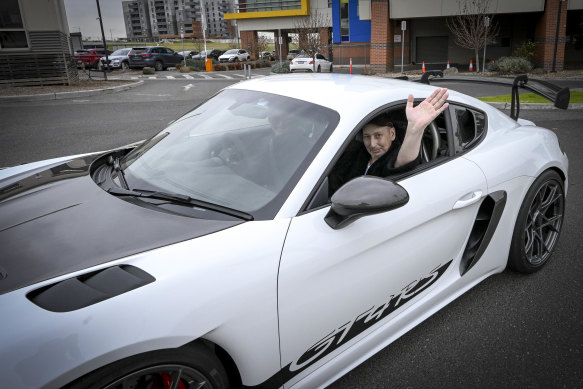 Yoong and Harrison in the Porsche Cayman GT4 RS.