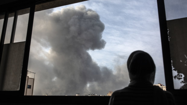 The Al-Shifa Hospital in Gaza.