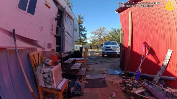 Oklahoma City Police have released a dramatic video showing a suspect firing a weapon at three officers after they lifted the mattress he was hiding underneath.