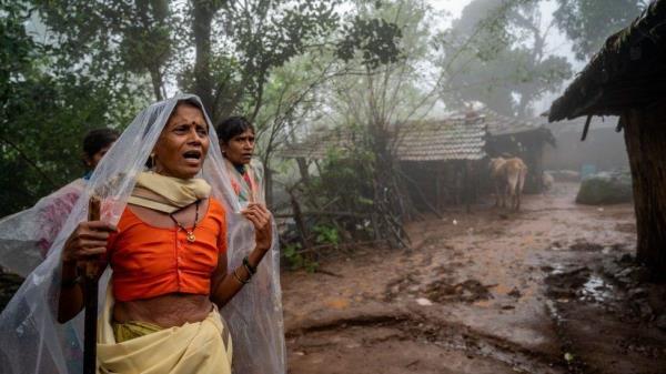 Ragi Pardhi, 45, whose 14 relatives died in the landslide at Irshalwadi village, Khalapur in Raigad.