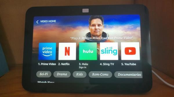 Echo Show 8 entertainment options