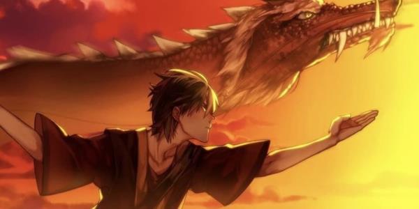 Prince Zuko with a Dragon in Avatar The Last Airbender