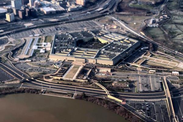 The Pentagon is seen in this aerial view.