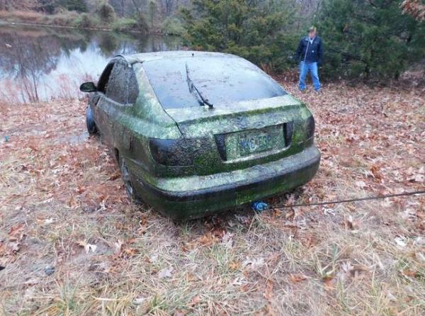 YouTuber James Hinkle came across Erwin's car while using freshwater mapping technology to search for the missing man. Credit: Camden County MO Sheriff's Office