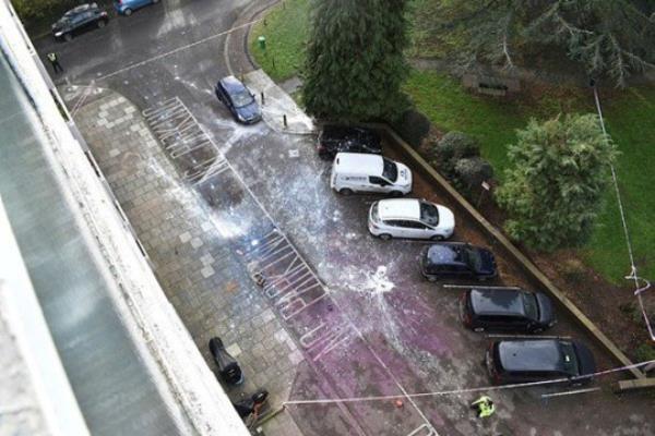 Two men who threatened their neighbour with a firearm before entering into a 12-hour standoff with police have been jailed. Between them Paul Burton and Nathan Turner fired an air weapon at a police vehicle and also threw paint over a number of police and private vehicles from an eighth floor flat in Bury Court, Bedford.