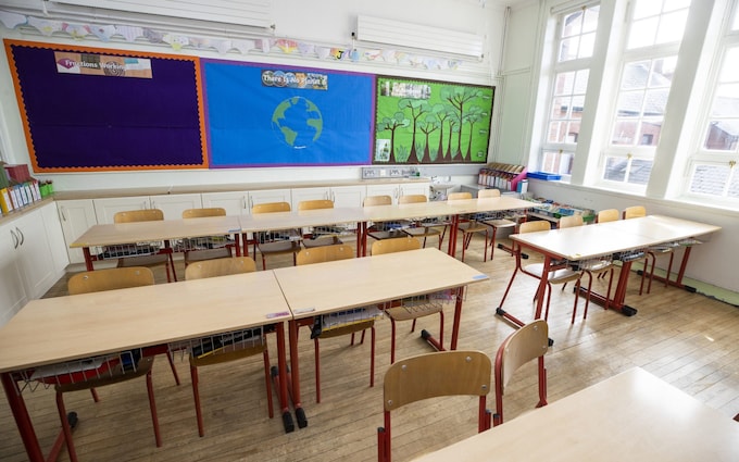 An empty classroom