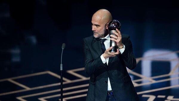 Manchester City boss Pep Guardiola named best men's coach at FIFA Awards