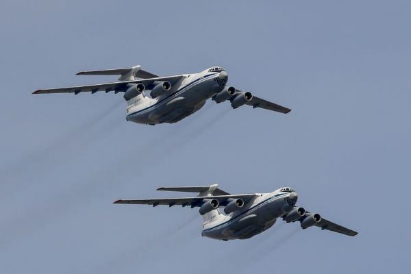 rehearsal of victory day military parade in moscow