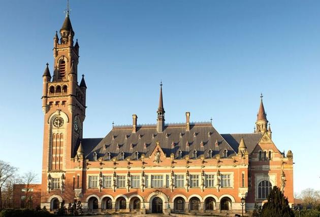 The seat of the Court at the Peace Palace in The Hague, The Netherlands. (DHA Photo)