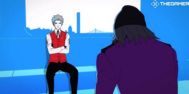 akihiko and shinjiro on the mo<em></em>norail in the intro to persona 3 reload p3r