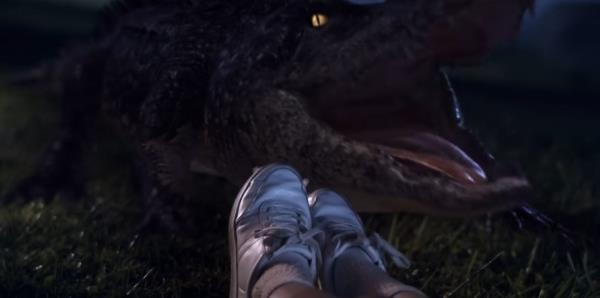 Paisley gets attacked by an alligator in Bad CGI Gator