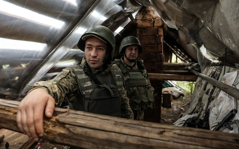 Ukrainian troops in the Do<em></em>netsk region,