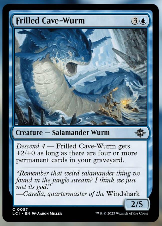 MTG - Frilled Cave-Wurm