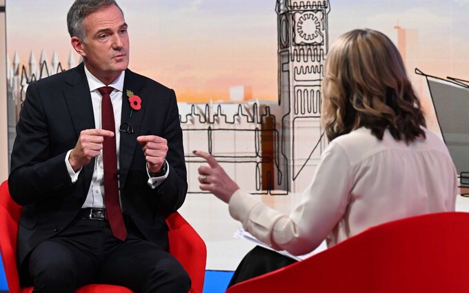 Peter Kyle yesterday on BBC's Sunday With Laura Kuenssberg