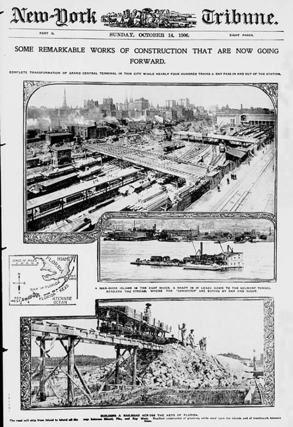 News at the time showcasing the proposed construction. Credit: The Library of Congress/ Wikimedia Commons