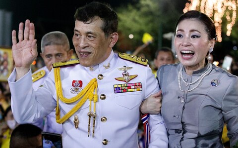 Thai King Maha Vajiralo<em></em>ngkorn Bodindradebayavarangkun and Thai Queen Suthida (