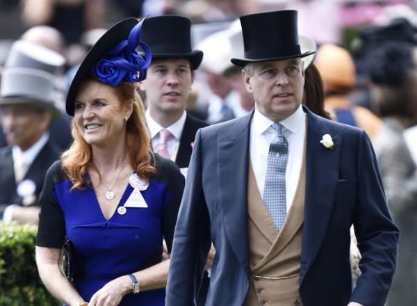 Sarah Ferguson and Prince Andrew at Ascot, 2015