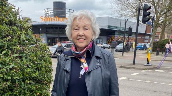 Mary Griffin at the Sainsbury's store in Burton-upon-Trent. From Becky Cotterill