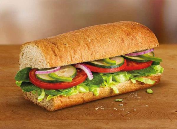 Subway veggie delight sub