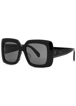 Oversized Square-f<em></em>rame Sunglasses