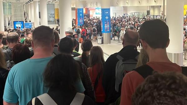 Queues at Heathrow Airport