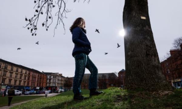 Sophie, silhouetted, who has been left in limbo after the discovery of a heart murmur