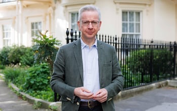 Michael Gove outside his Lo<em></em>ndon home