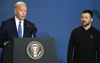 Joe Biden and Volodymyr Zelensky