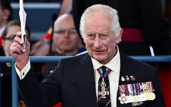 King Charles III at the UK's natio<em></em>nal commemorative event for the 80th anniversary of D-Day