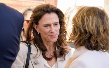 Isabel Fonseca, wife of Martin Amis, attends the memorial