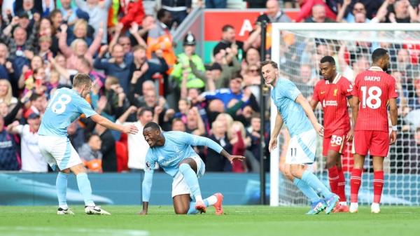 Callum Hudson-Odoi (second from left) celebrates his match-winning goal