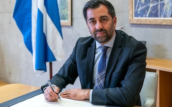 Humza Yousaf signs his resignation letter