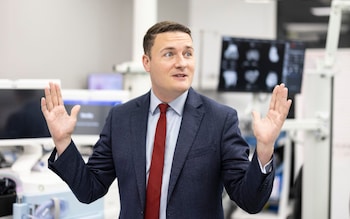 Wes Streeting, Shadow Health Secretary at the opening of the new Surgical Centre at King George Hospital in Redbridge 17 May 2024