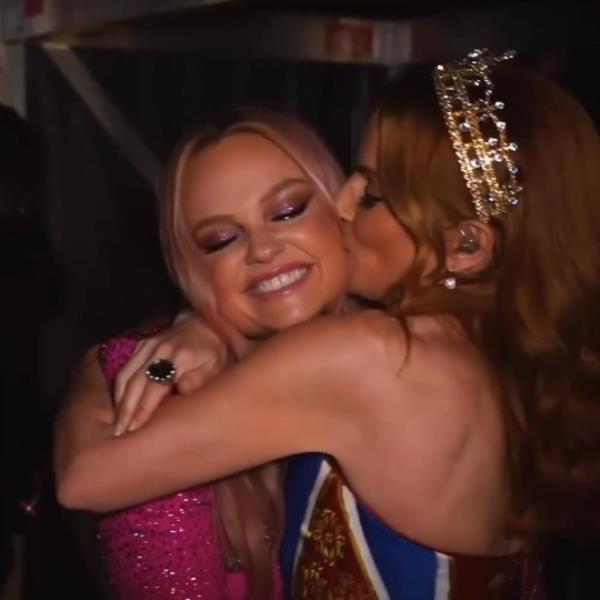 Picture posted by Emma Bunton on her Instagram feed to celebrate Geri Haliwell's 51st Brithday. Captioned: Love you to bits  Happy Birthday my soul sister @gerihalliwellhorner Hope you?re being spoilt and sending lots of hugs https://www.instagram.com/p/CvmOS1RtkK5/?hl=en