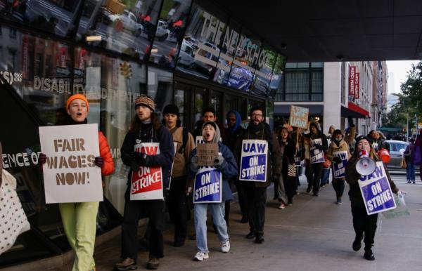 Strikers at the New School