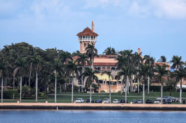 The Mar-a-Lago Club, home of former US President Do<em></em>nald Trump, is seen on April 4, 2023 in Palm Beach, Florida. 