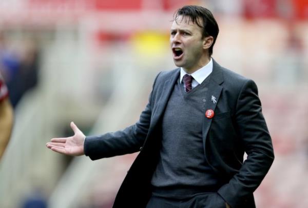 Nottingham Forest manager Dougie Freedman during the Sky Bet Champio<em></em>nship match at the Riverside Stadium, Middlesbrough.