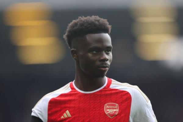 Arsenal winger Bukayo Saka