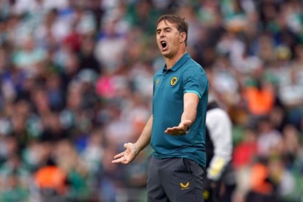 Wolverhampton Wanderers manager Julen Lopetegui on the touchline during the pre-season friendly match at the Aviva Stadium, Dublin. Picture date: Saturday July 29, 2023. PA Photo. See PA story SOCCER Celtic. Photo credit should read: Brian Lawless/PA Wire. RESTRICTIONS: Use subject to restrictions. Editorial use only, no commercial use without prior co<em></em>nsent from rights holder.