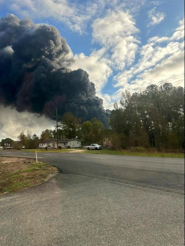 Residents within one mile of the plant were advised to shelter in homes and businesses during the fire.