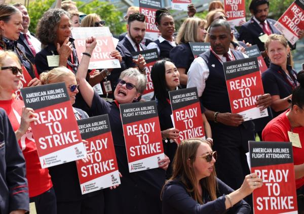 More than 99% of members of the Association of Professio<em></em>nal Flight Attendants gave unio<em></em>n leadership the green light to threaten a work stoppage.