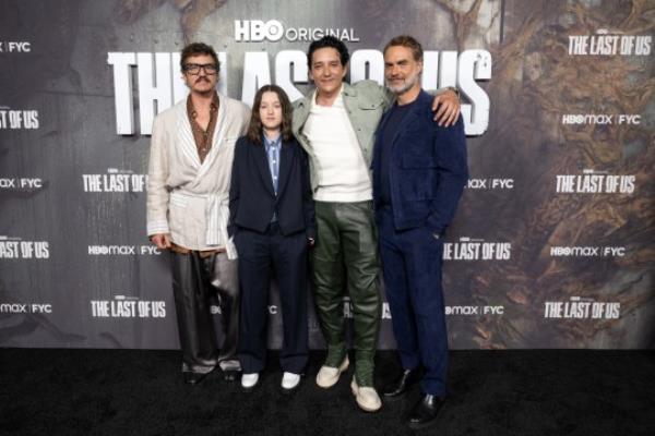 Actors Pedro Pascal, Bella Ramsey, Gabriel Luna and Murray Bartlett. 