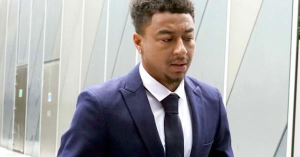 Former Manchester United footballer Jesse Lingard arrives at Manchester Magistrates' Court wher<em></em>e he is charged with failing to provide information a<em></em>bout who was driving his vehicle. Picture date: Friday July 28, 2023. PA Photo. See PA story COURTS Lingard. Photo credit should read: Martin Rickett/PA Wire