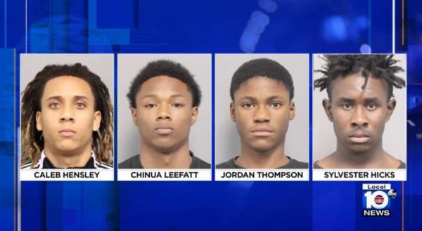 Suspects in  high school beating.