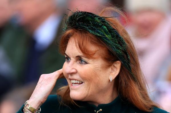 Sarah Ferguson, Duchess of York attends the Christmas Morning Service at Sandringham Church on Dec. 25, 2023, in Sandringham, Norfolk. 