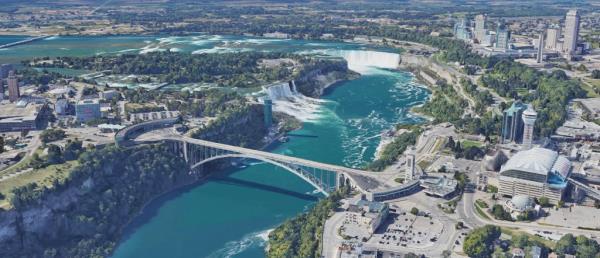 Google Earth view of Rainbow Bridge